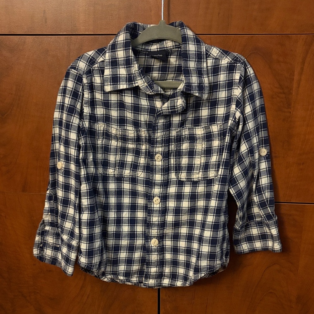 4/$20 🌱 Baby GAP Checked Flannel 2T